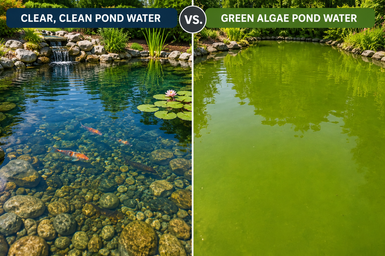 Clean Water vs Green Water