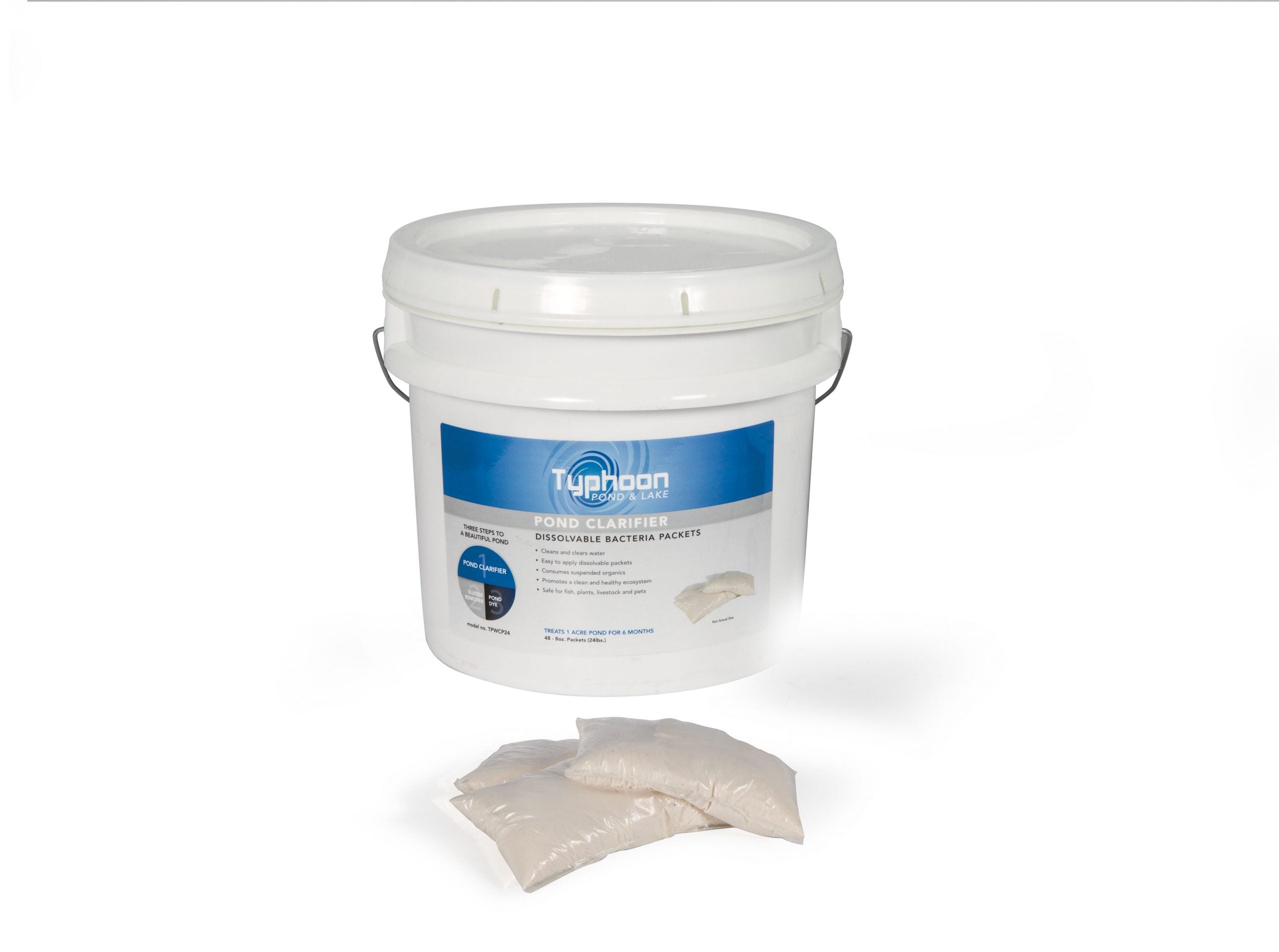 ATLANTIC TYPHOON POND CLARIFIER - 24lbs. (48 - 8oz PACKETS) image 0
