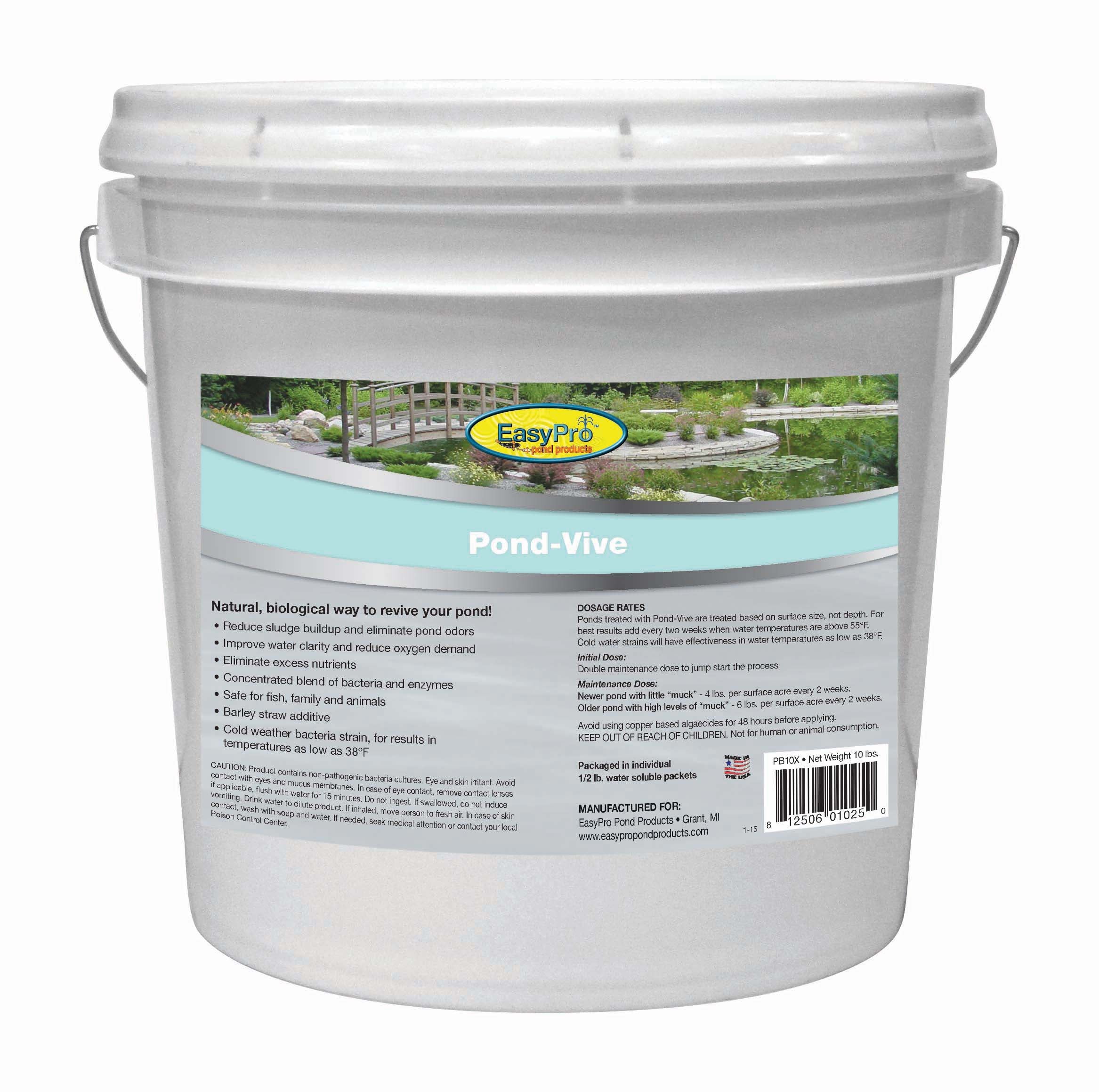 EASYPRO POND-VIVE BACTERIA 10lb. PAIL - 20ct. 8oz. WATER SOLUBLE PACKS image 0