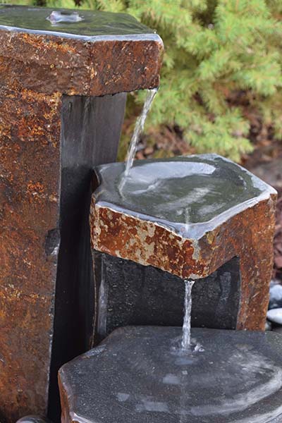 EASYPRO KEYED SPILLWAY BASALT 3 pc. COMPLETE FOUNTAIN KIT image 1