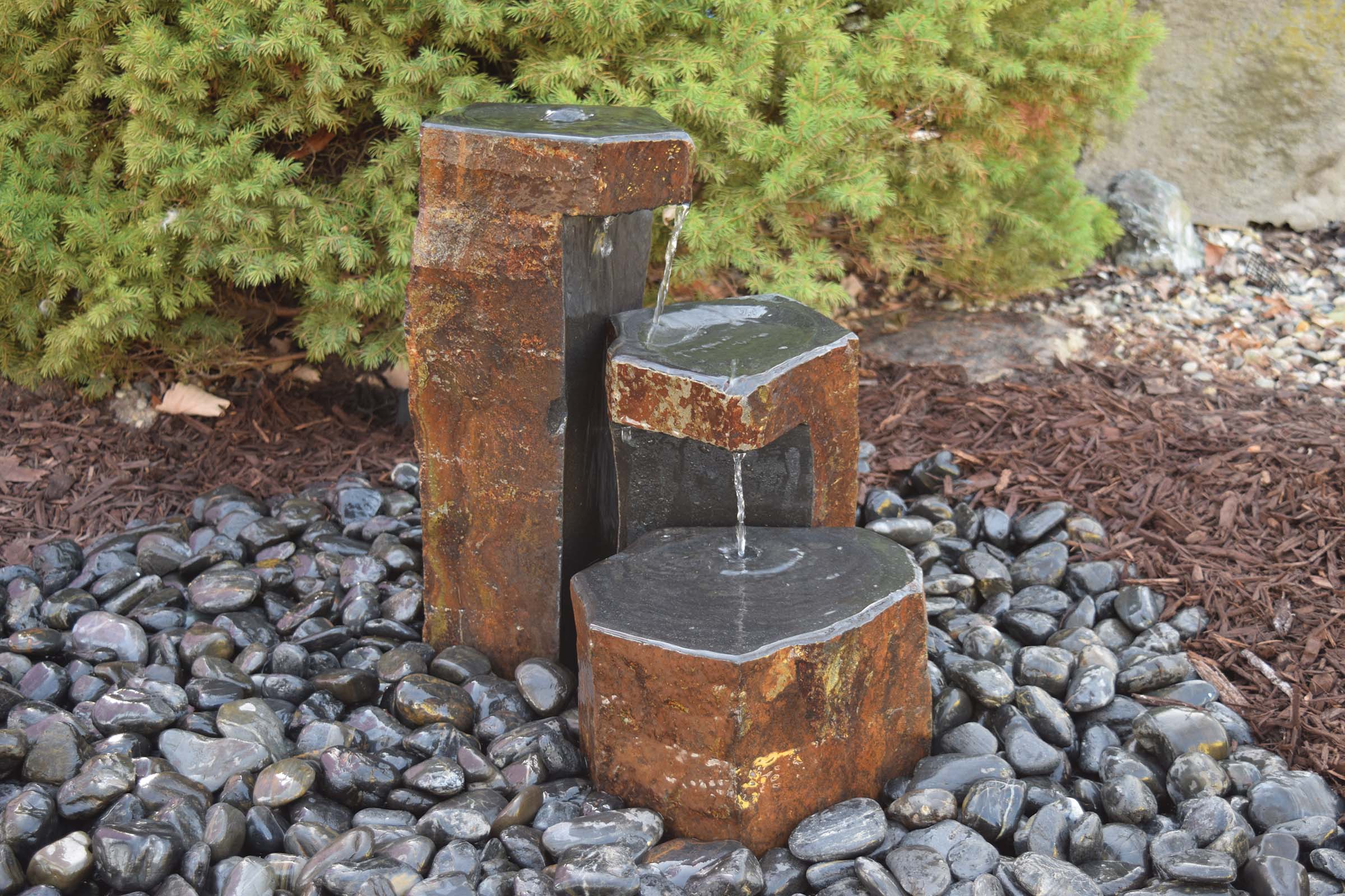 EASYPRO KEYED SPILLWAY BASALT 3 pc. COMPLETE FOUNTAIN KIT image 0