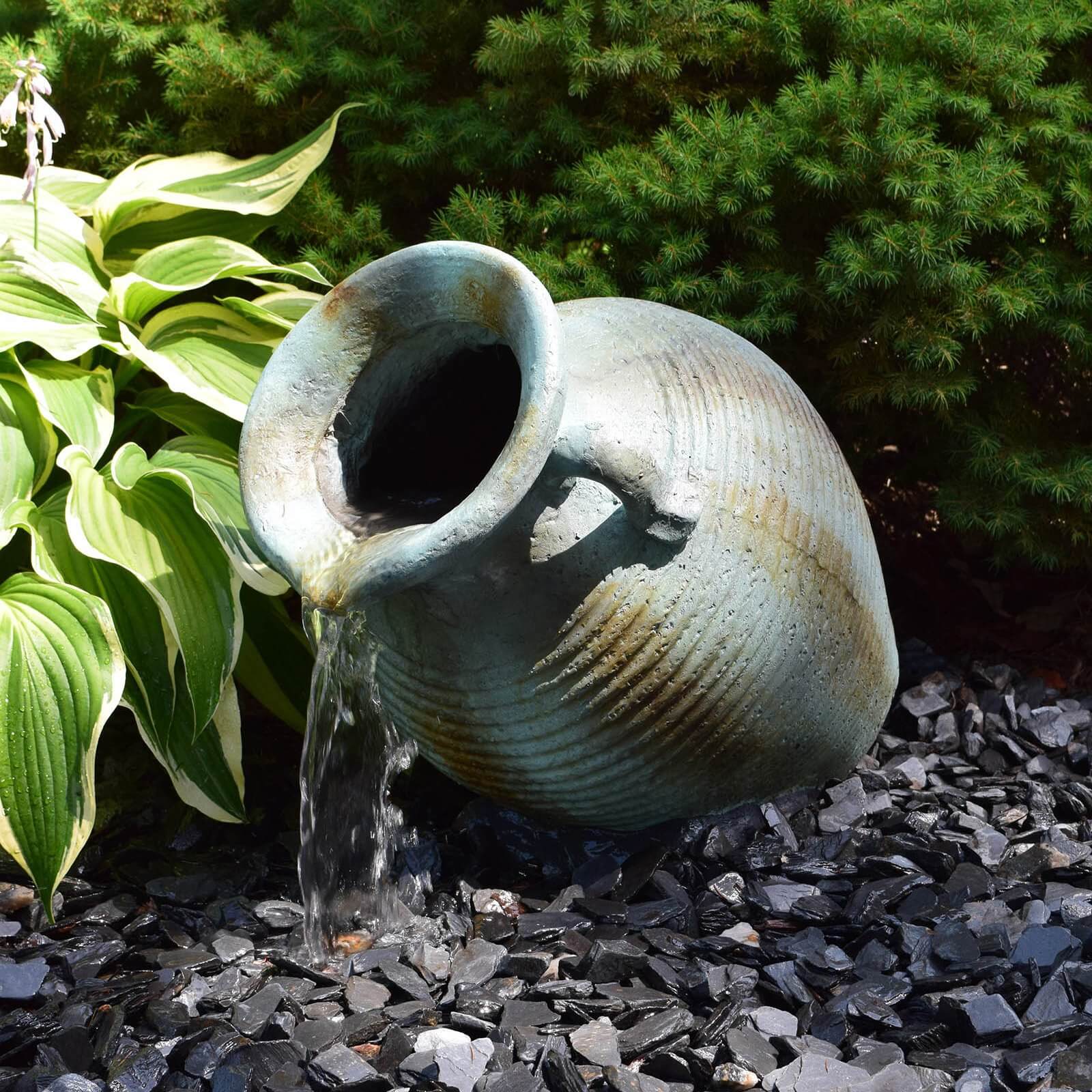 EASYPRO AGED COPPER TIPPED VASE FOUNTAIN image 0