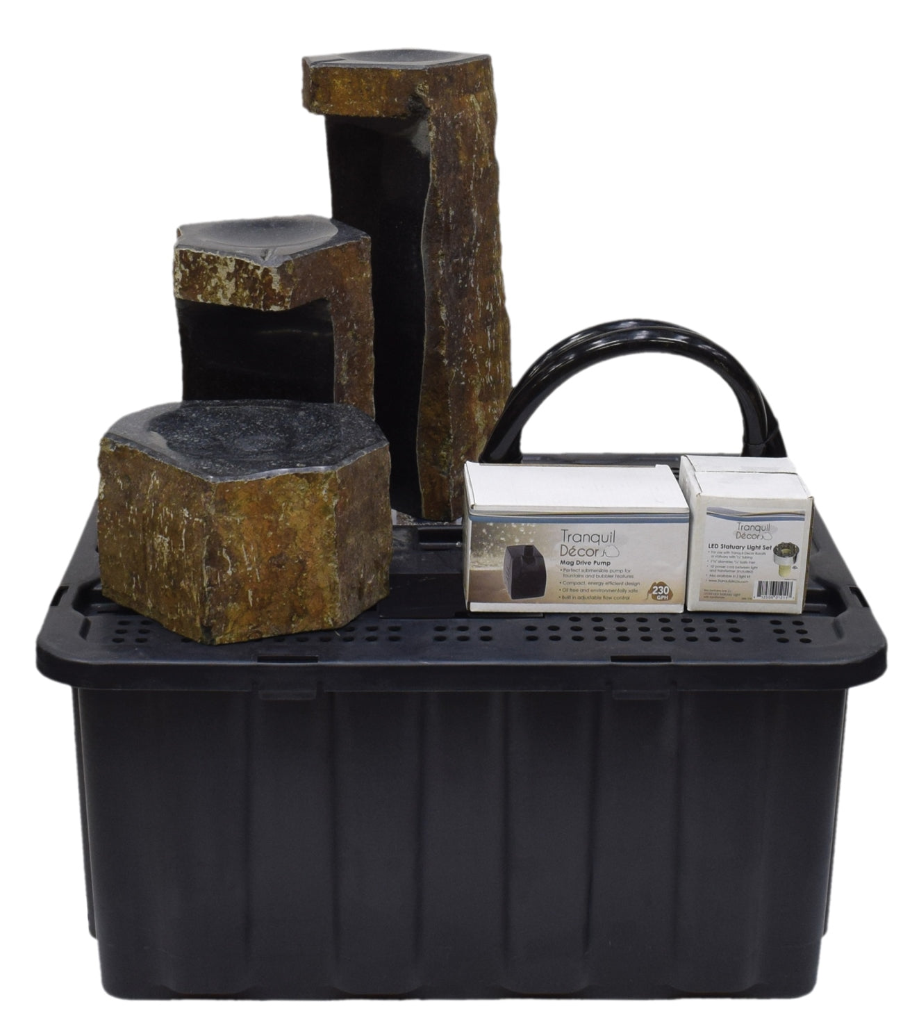 EASYPRO KEYED SPILLWAY BASALT 3 pc. COMPLETE FOUNTAIN KIT image 2
