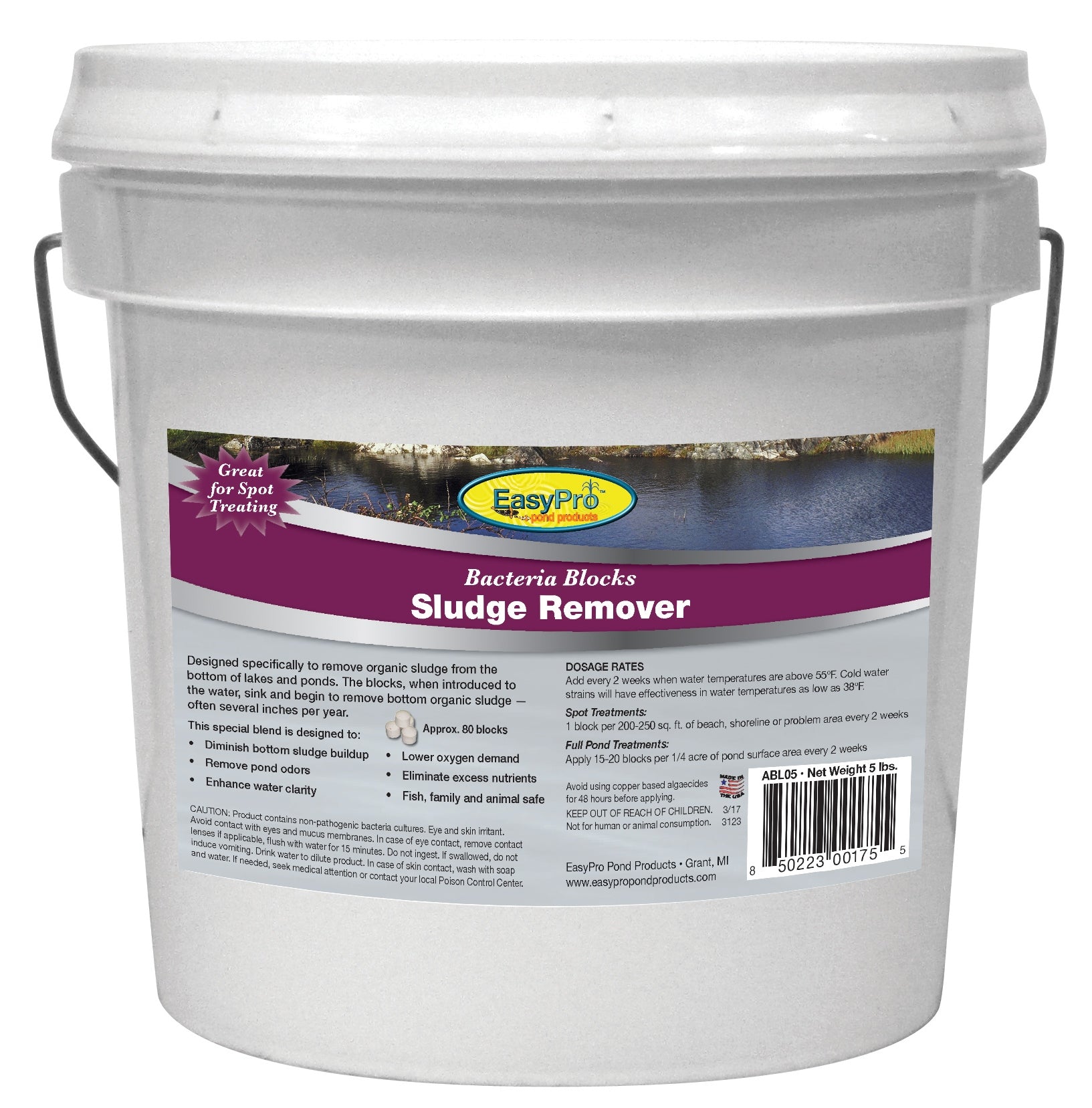 EASYPRO SLUDGE REMOVER BLOCKS, 5lb. PAIL image 0