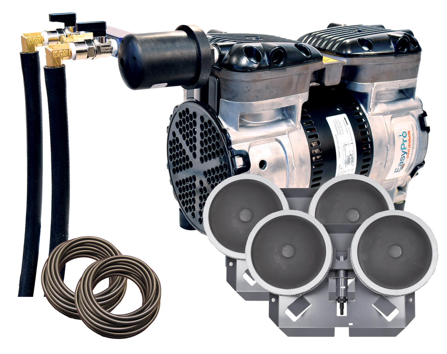 EASYPRO PA65W 1/2 HP ROCKING PISTON AERATION KIT WITH QUICK SINK TUBING image 0