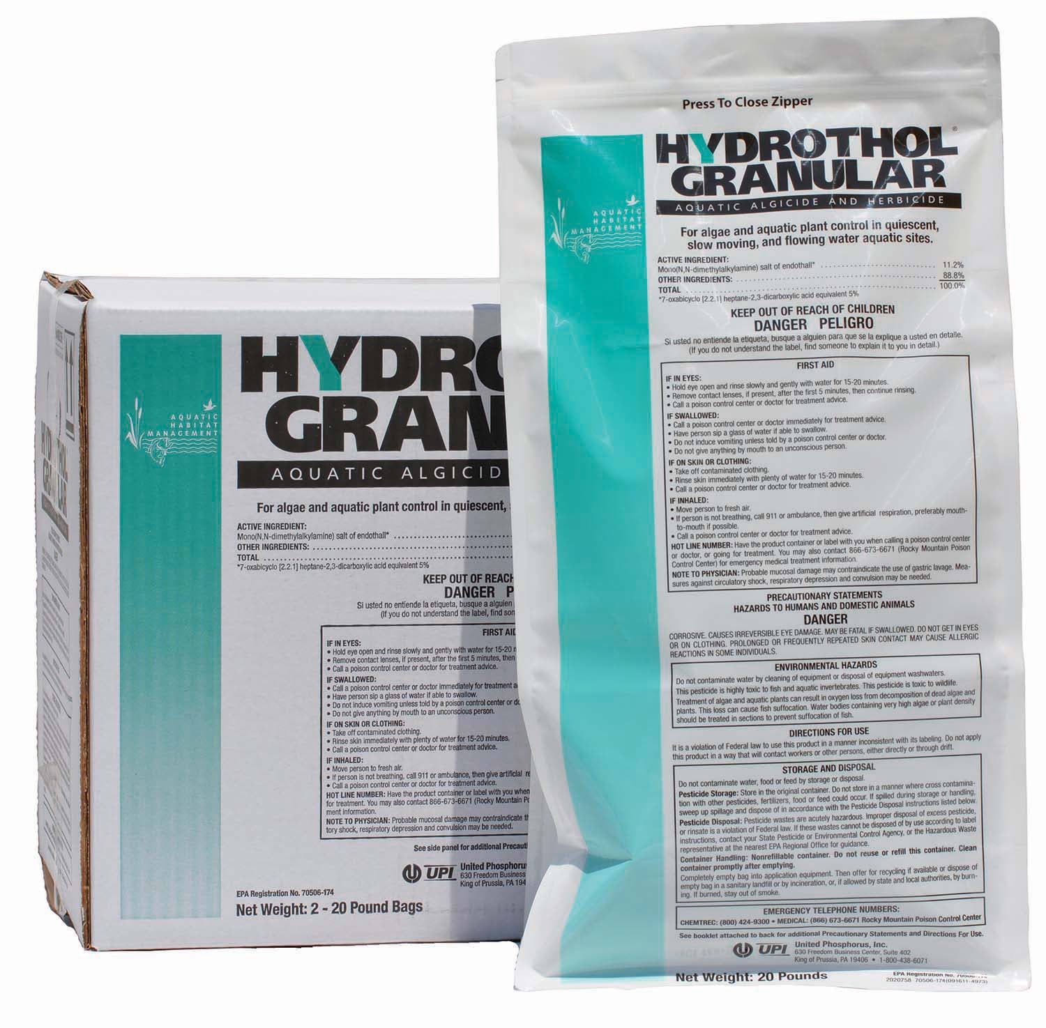 HYDROTHOL HERBICIDE - 40 lb. BOX image 0