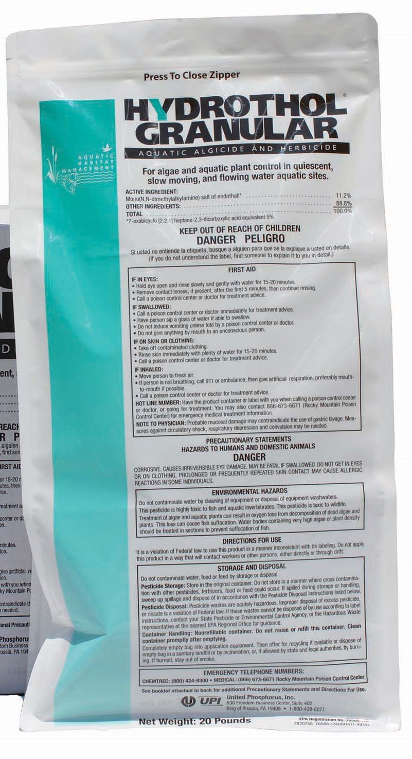 HYDROTHOL HERBICIDE - 20 lb. BAG image 0
